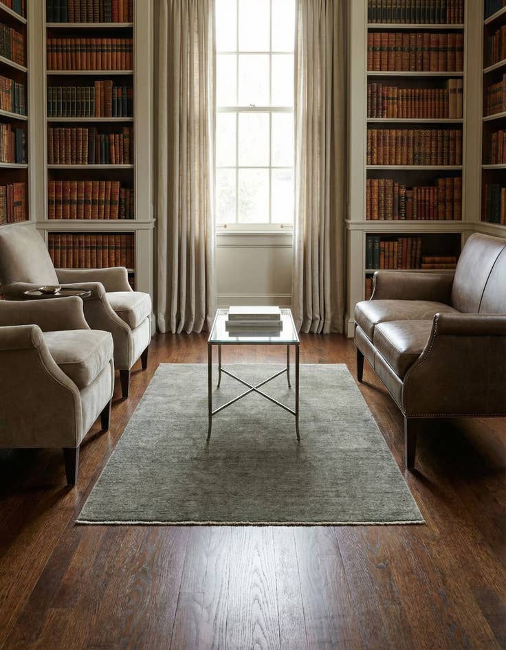 Detail image of 4' x 6' 5 Hand Knotted Over-Dyed Ziegler Rug