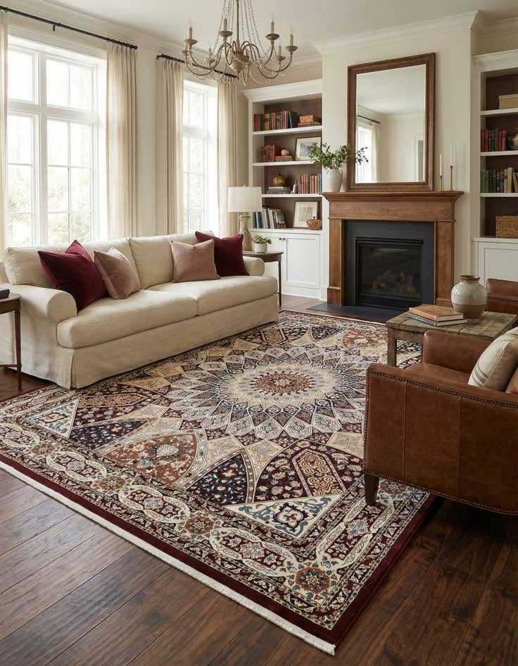 Detail image of 10' x 13' Nain Design Rug