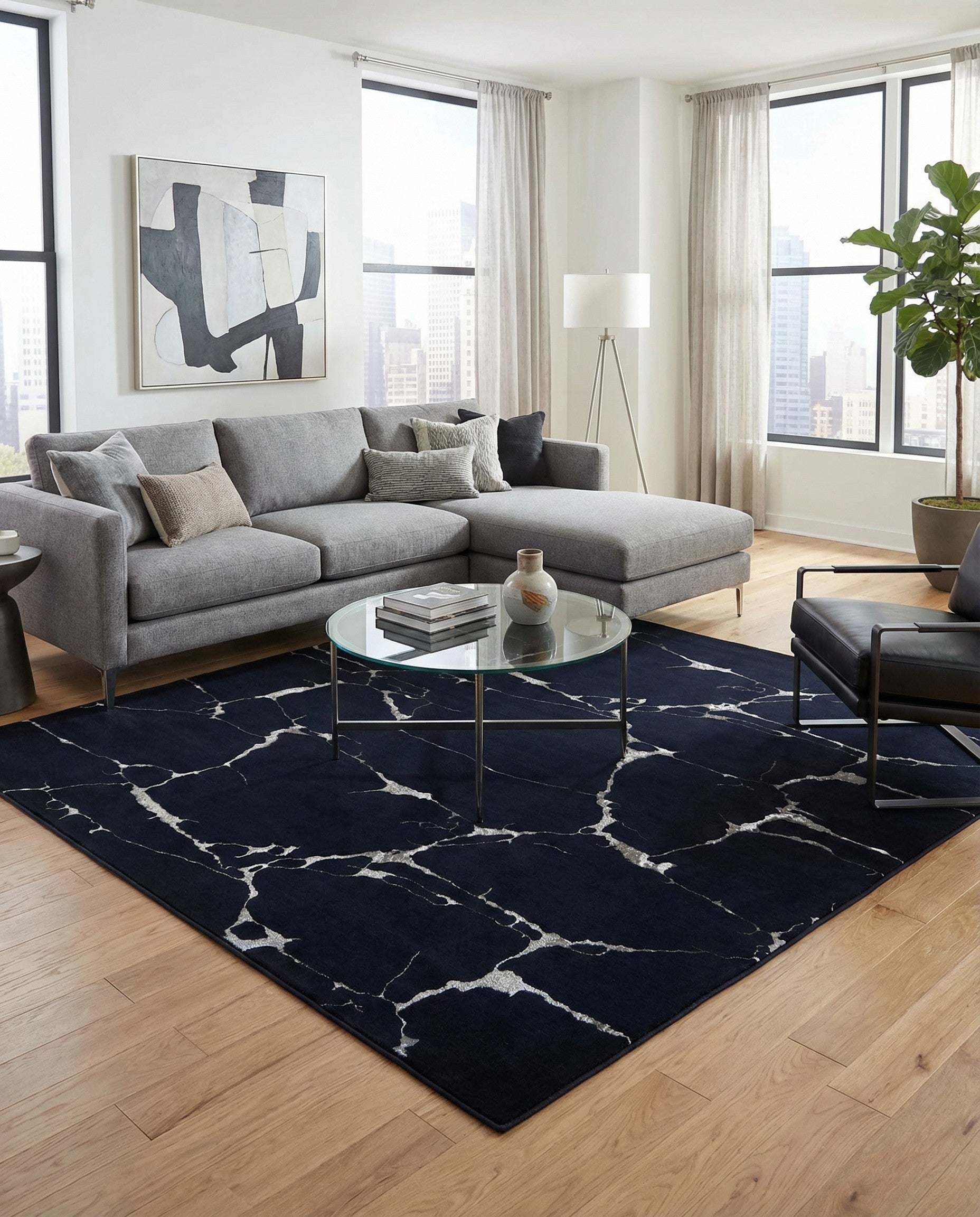 Primary image 7' 10 x 7' 10 Vogue Geo Square Rug