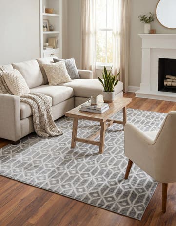 5' x 8' Lattice Trellis Rug