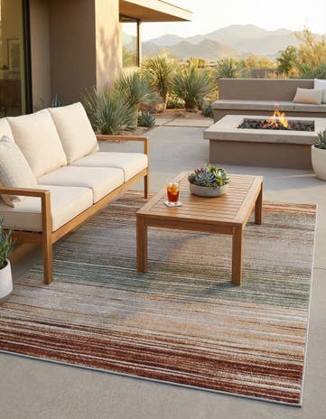 5' x 7' Easy-Clean Modern Indoor / Outdoor Rug