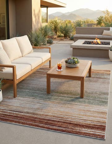 5' x 7' Easy-Clean Modern Indoor / Outdoor Rug