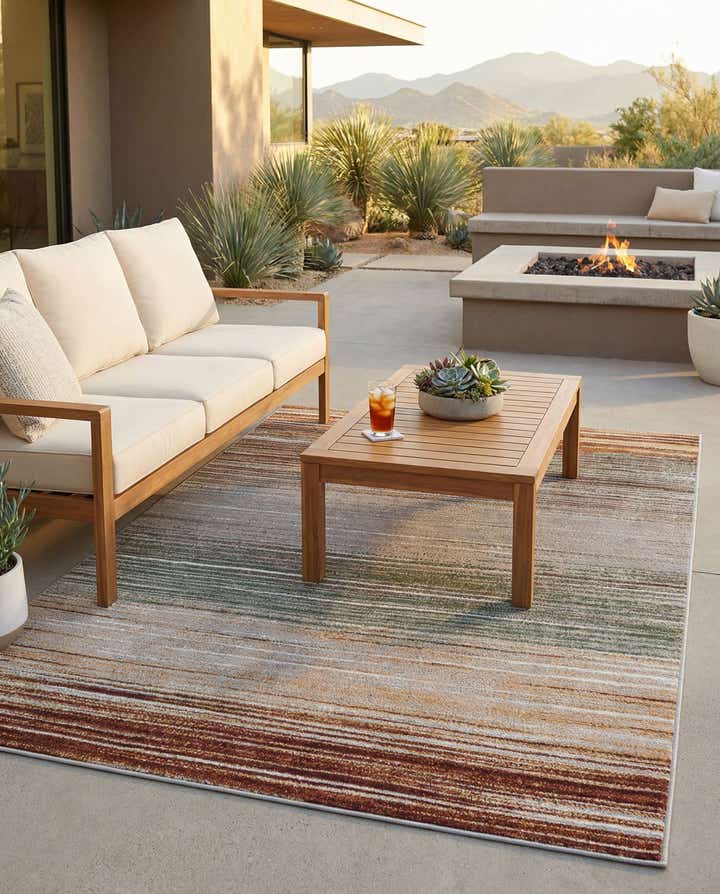 5' x 7' Easy-Clean Modern Indoor / Outdoor Rug