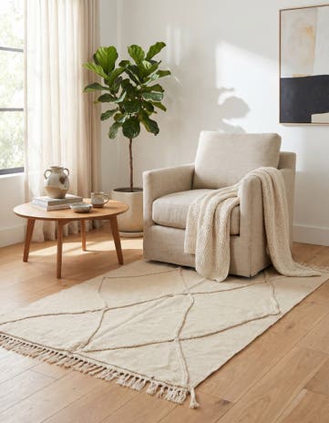 3' 6 x 5' Hand Woven Kilim Modern Wool Rug