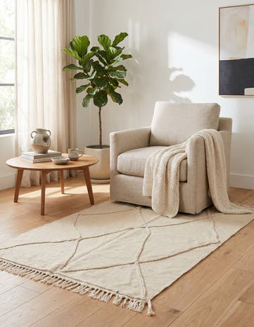 3' 6 x 5' Hand Woven Kilim Modern Wool Rug