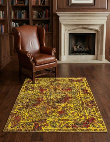 4' 6 x 6' 2 Vintage Royal Wool Rug