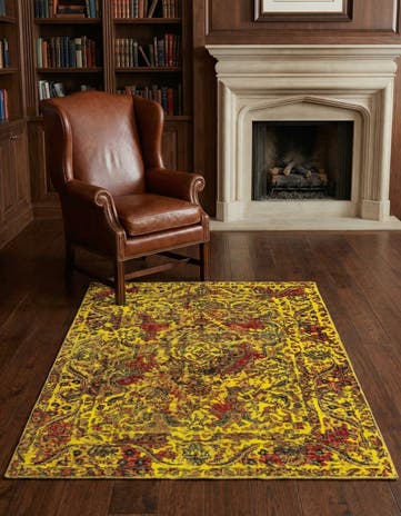 4' 6 x 6' 2 Vintage Royal Wool Rug