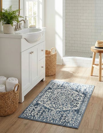 Blue Oxford Rug