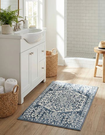 Blue Oxford Rug