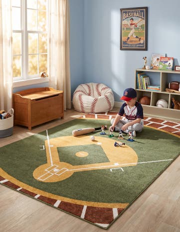 7' x 10' Sports Washable Rug