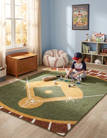 7' x 10' Sports Washable Rug