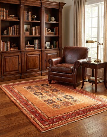 3' 8 x 5' 7 Kashkuli Wool Rug