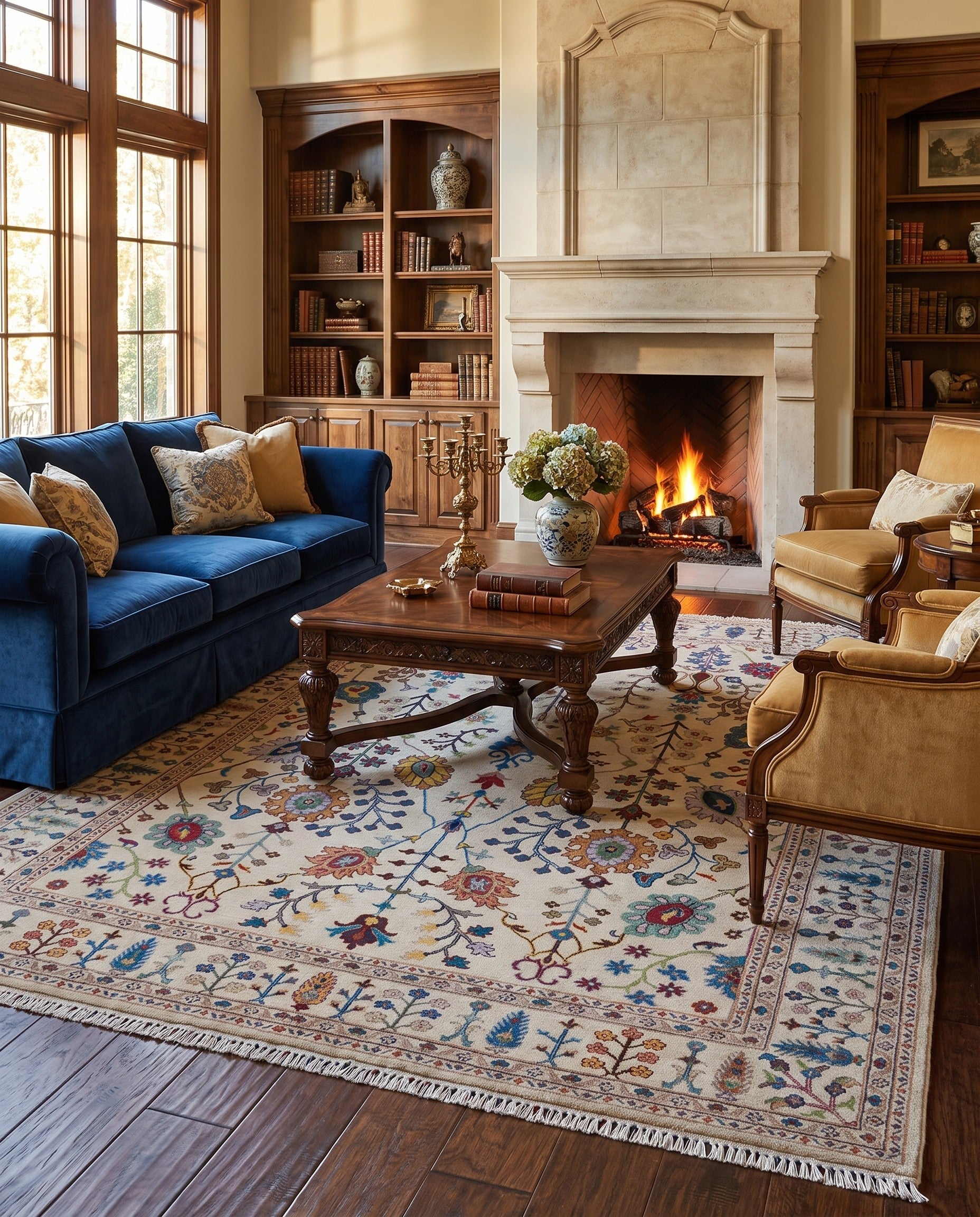 8' x 9' 10 Hand Knotted Ariana Rug