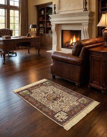 2' 1 x 3' Kayseri Silk Rug