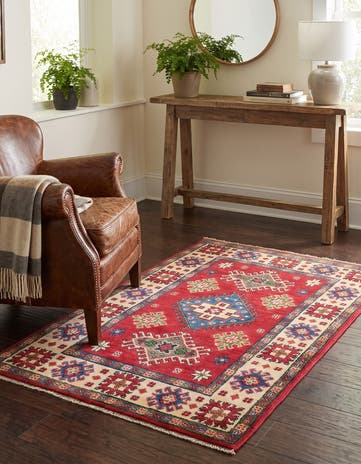 2' 7 x 4' 3 Hand Knotted Kazak Rug