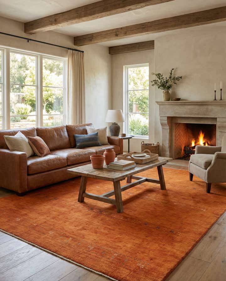 10' 1 x 13' 1 Hand Knotted Gabbeh Wool Rug