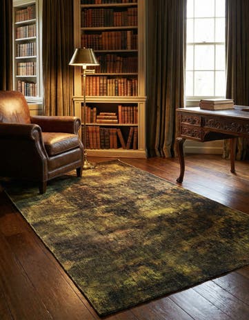 3' 8 x 6' 3 Hand Knotted Vintage Royal Persian Wool Rug