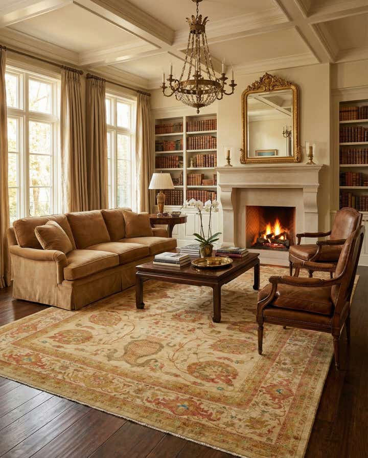 12' x 17' 8 Hand Knotted Peshawar Ziegler Rug