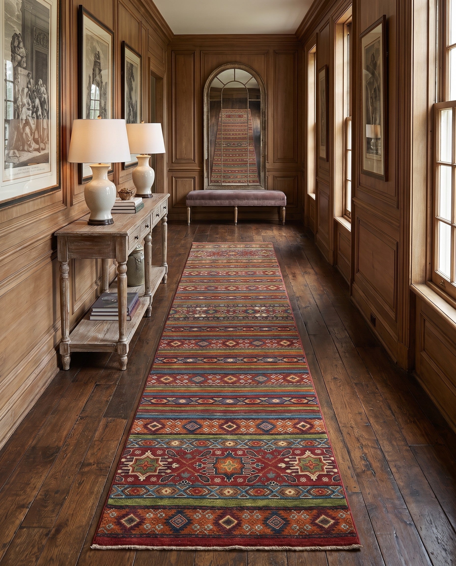 3' 1 x 16' 2 Hand Knotted Kazak Runner Rug