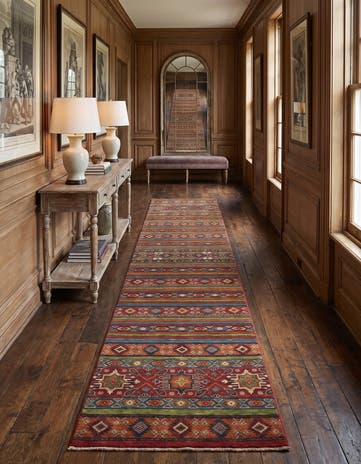 3' 1 x 16' 2 Hand Knotted Kazak Runner Rug