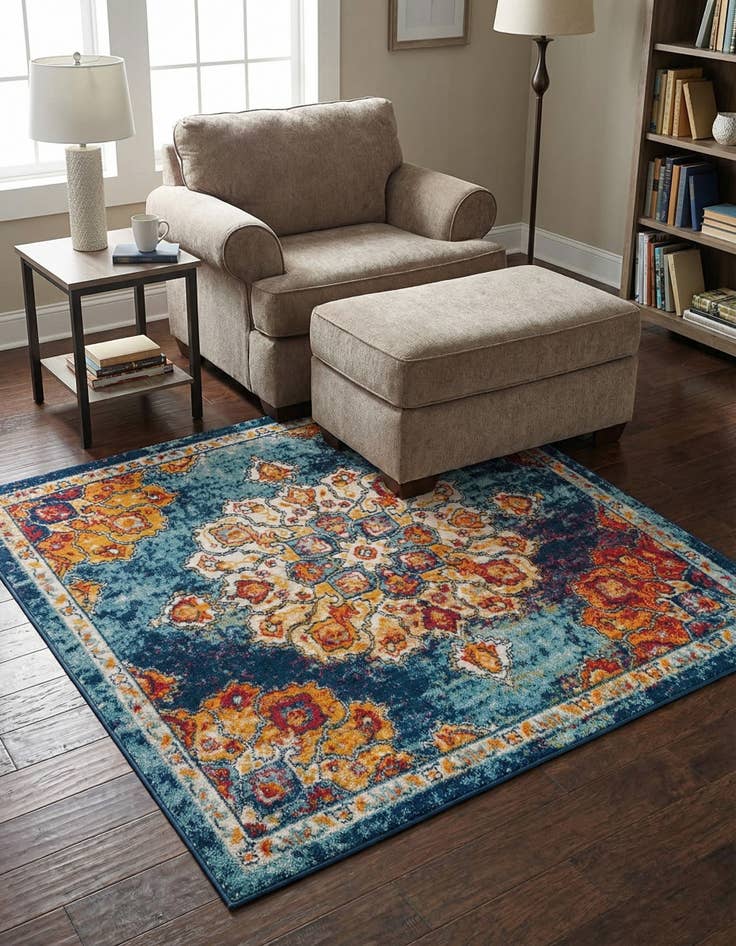 Detail image of 5' x 5' Parker Square Rug