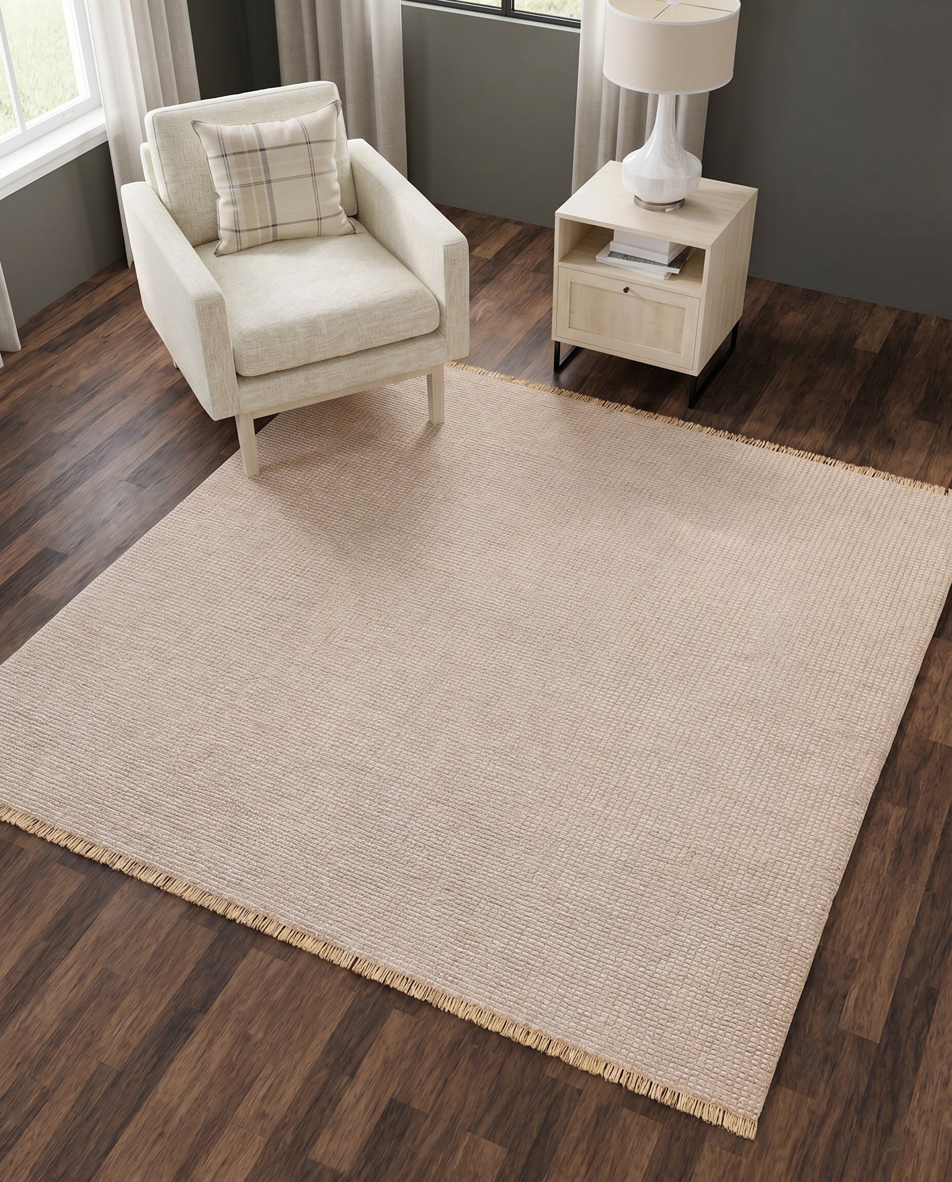Gray Cottage Farm Square Rug