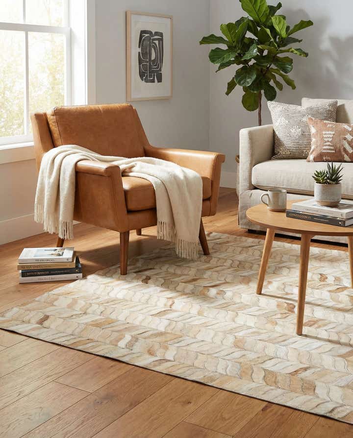 4' x 5' 11 Cowhide Stocks Rug