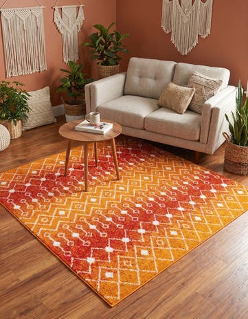6' x 6' Moroccan Trellis Square Rug