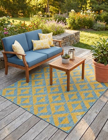 4' x 6' Easy-Clean Jill Zarin Napa Indoor / Outdoor Rug