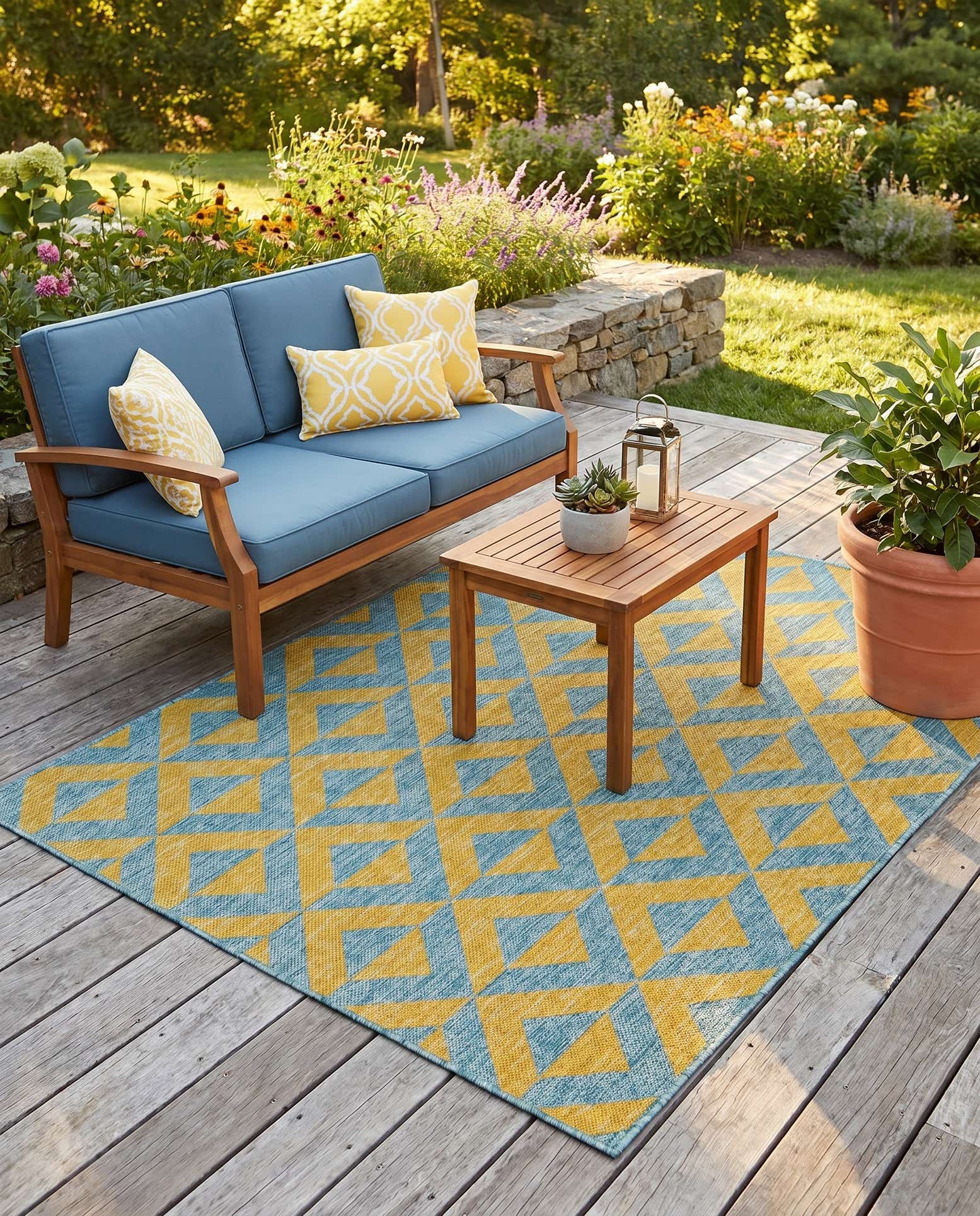 4' x 6' Easy-Clean Jill Zarin Napa Indoor / Outdoor Rug