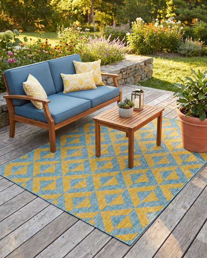 4' x 6' Easy-Clean Jill Zarin Napa Indoor / Outdoor Rug