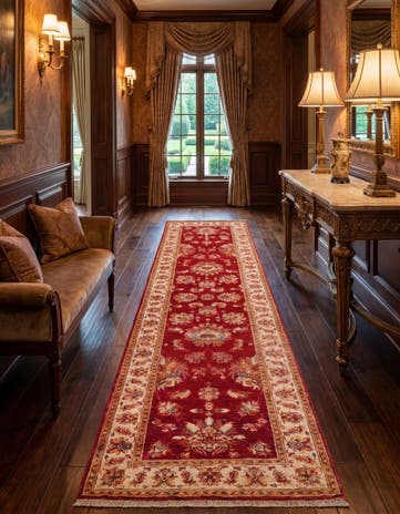 2' 9 x 9' 7 Hand Knotted Ariana Ziegler Runner Rug