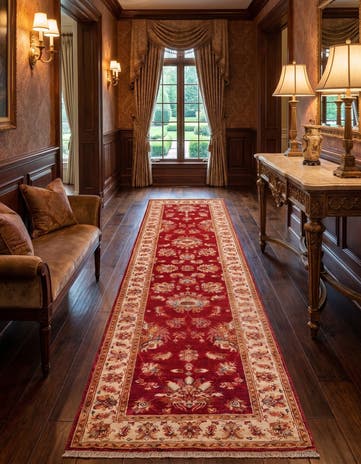 2' 9 x 9' 7 Hand Knotted Ariana Ziegler Runner Rug
