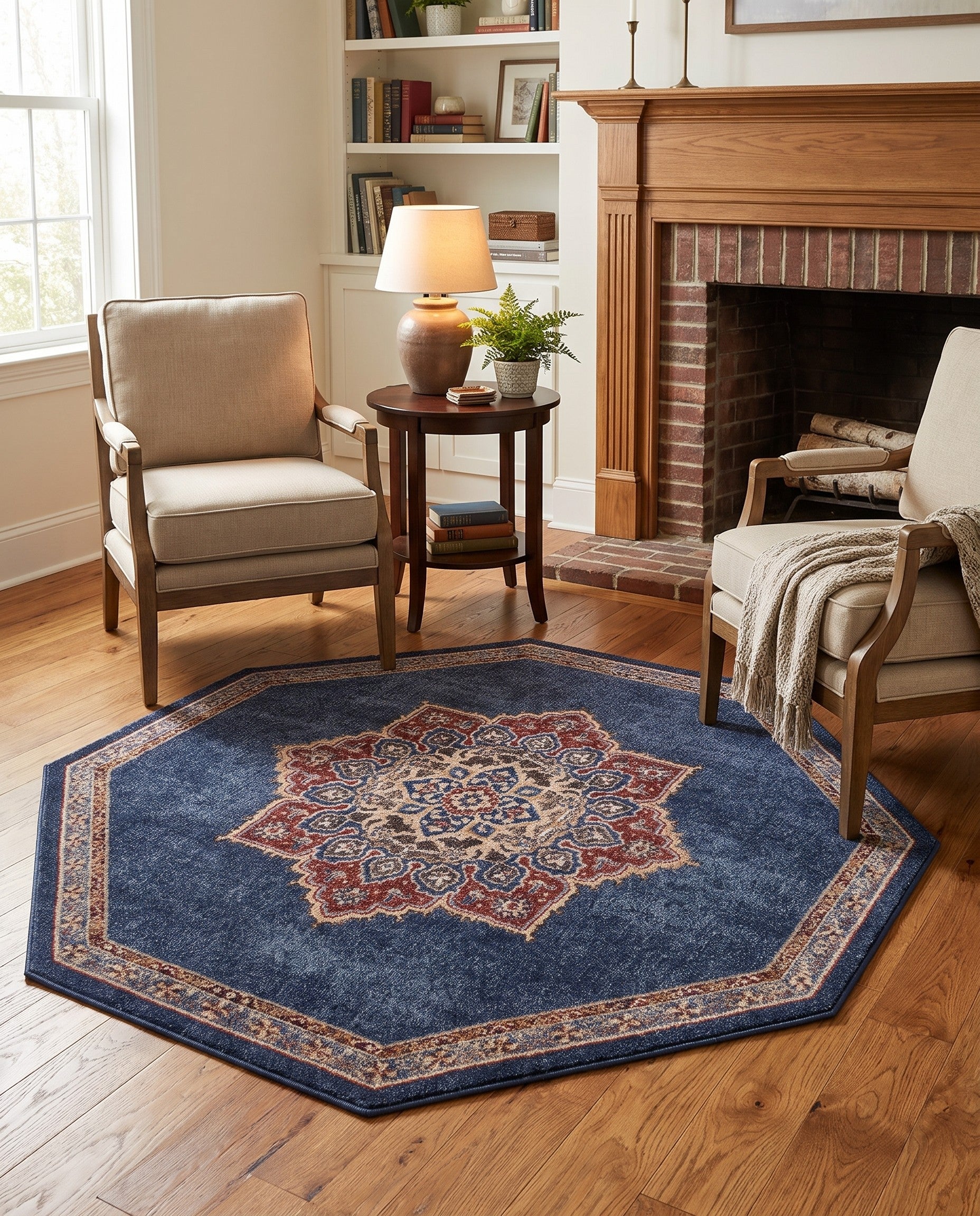 185cm x 185cm Arcadia Octagon Rug
