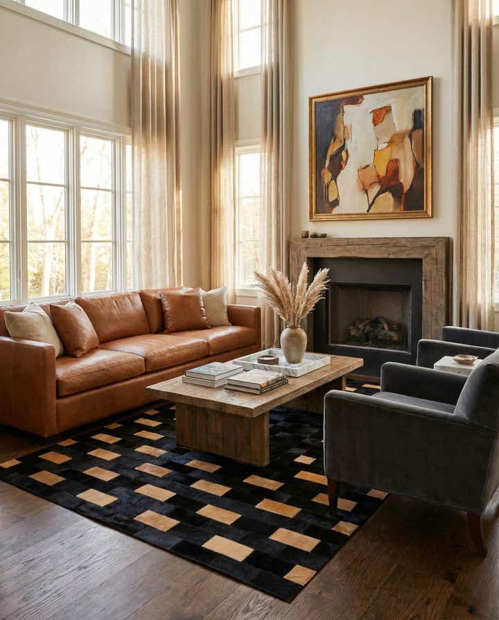 5' 1 x 7' 11 Cowhide - Patchwork Rug