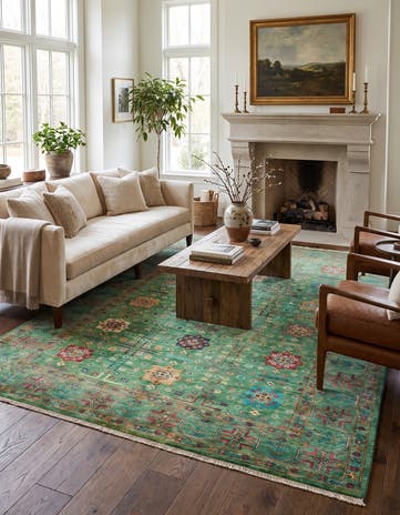 5' 10 x 8' Hand Knotted Ariana Ziegler Rug