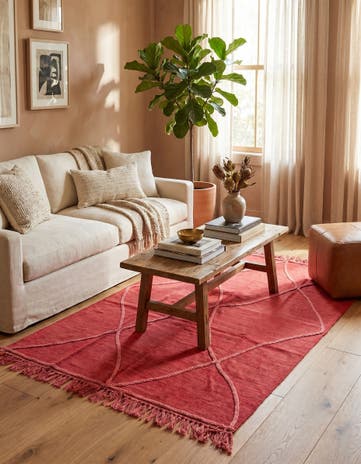 3' 10 x 6' Hand Woven Kilim Modern Wool Rug