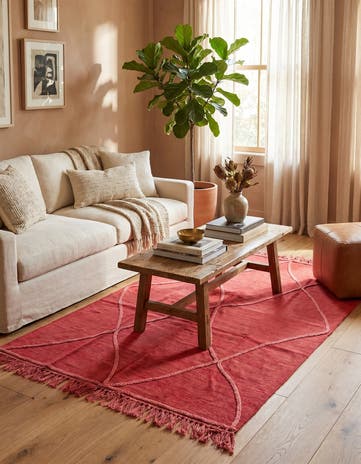 3' 10 x 6' Hand Woven Kilim Modern Wool Rug