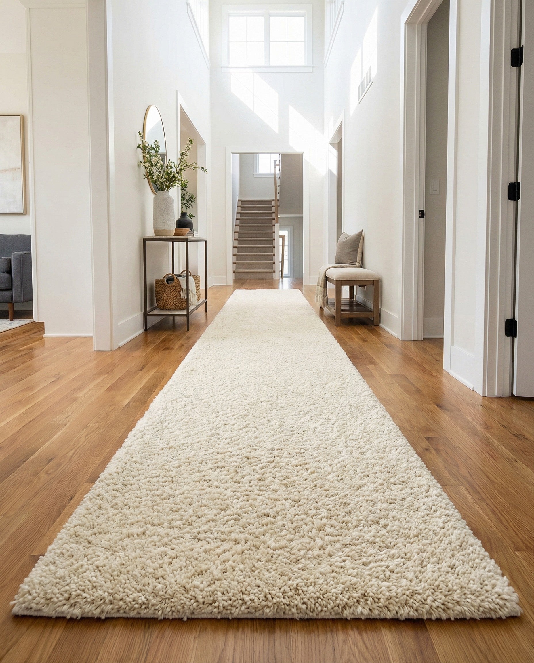 2' 7 x 16' 5 Zermatt Shag Runner Rug