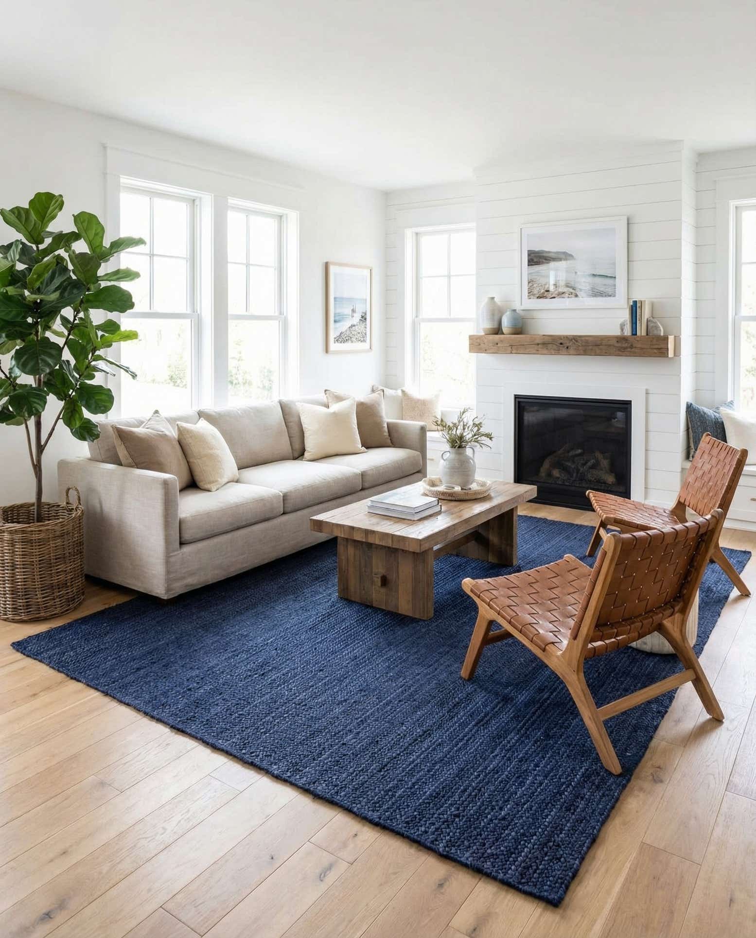 10' x 14' 1 Handmade Braided Jute Rug