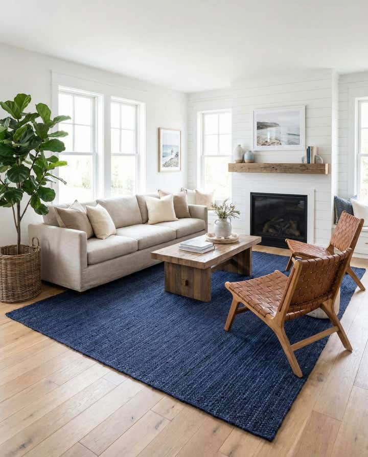 10' x 14' 1 Handmade Braided Jute Rug