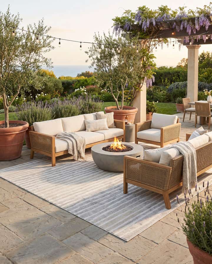 8' x 10' Easy-Clean Sabrina Soto Ola Indoor / Outdoor Rug