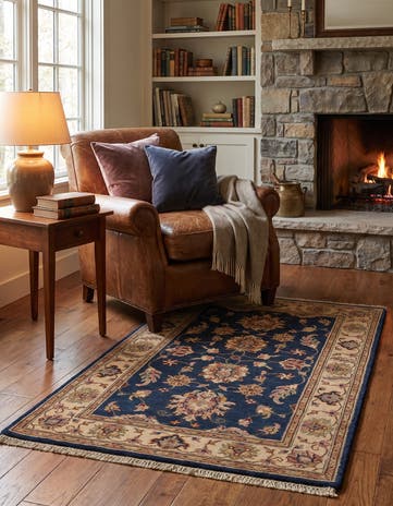 2' 9 x 4' 4 Hand Knotted Ziegler Rug