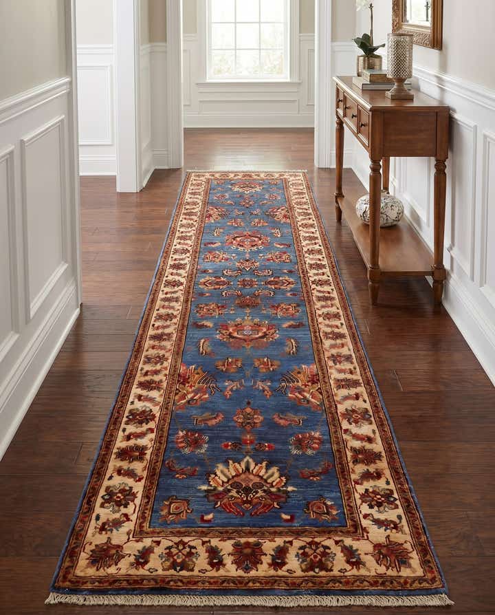 2' 8 x 10' 4 Hand Knotted Pershawar Ziegler Runner Rug