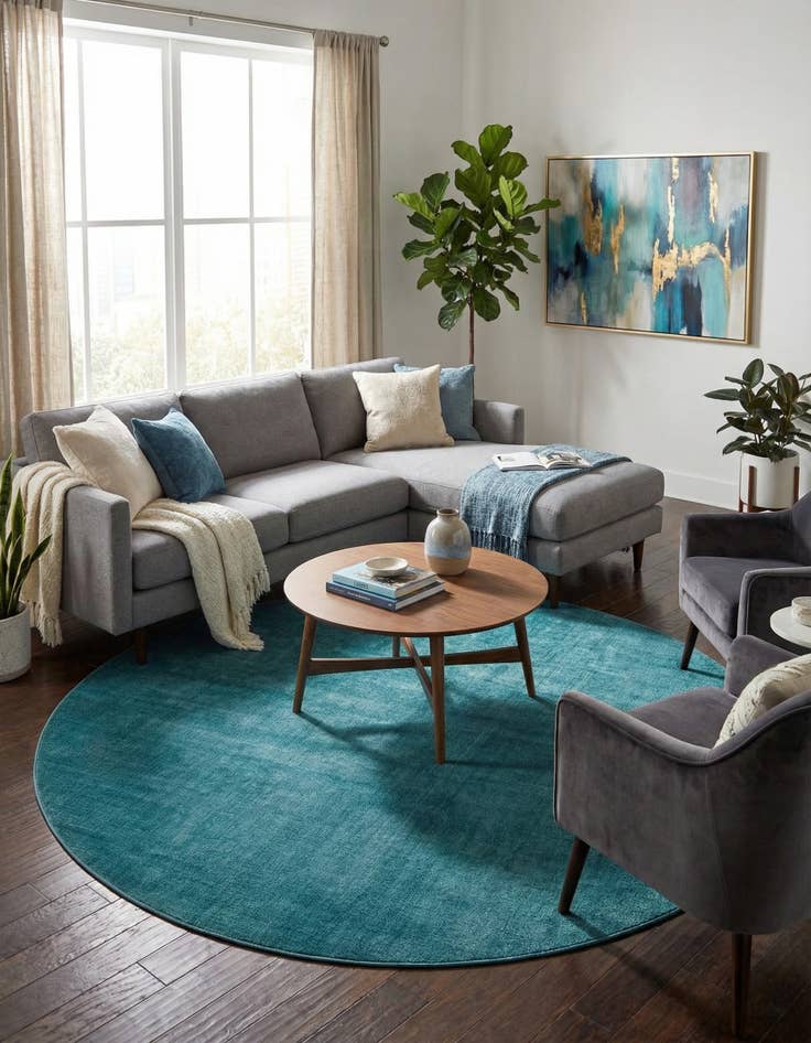 Detail image of 8' x 8' SoHo Round Rug