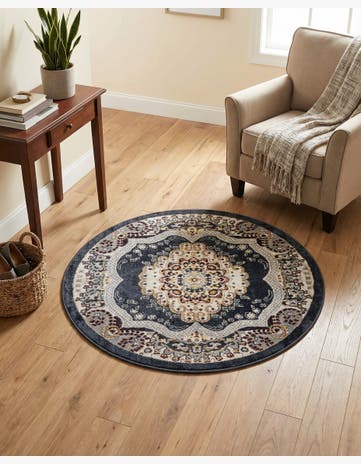 3' 3 x 3' 3 Kamala Washable Round Rug