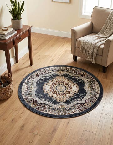 3' 3 x 3' 3 Kamala Washable Round Rug