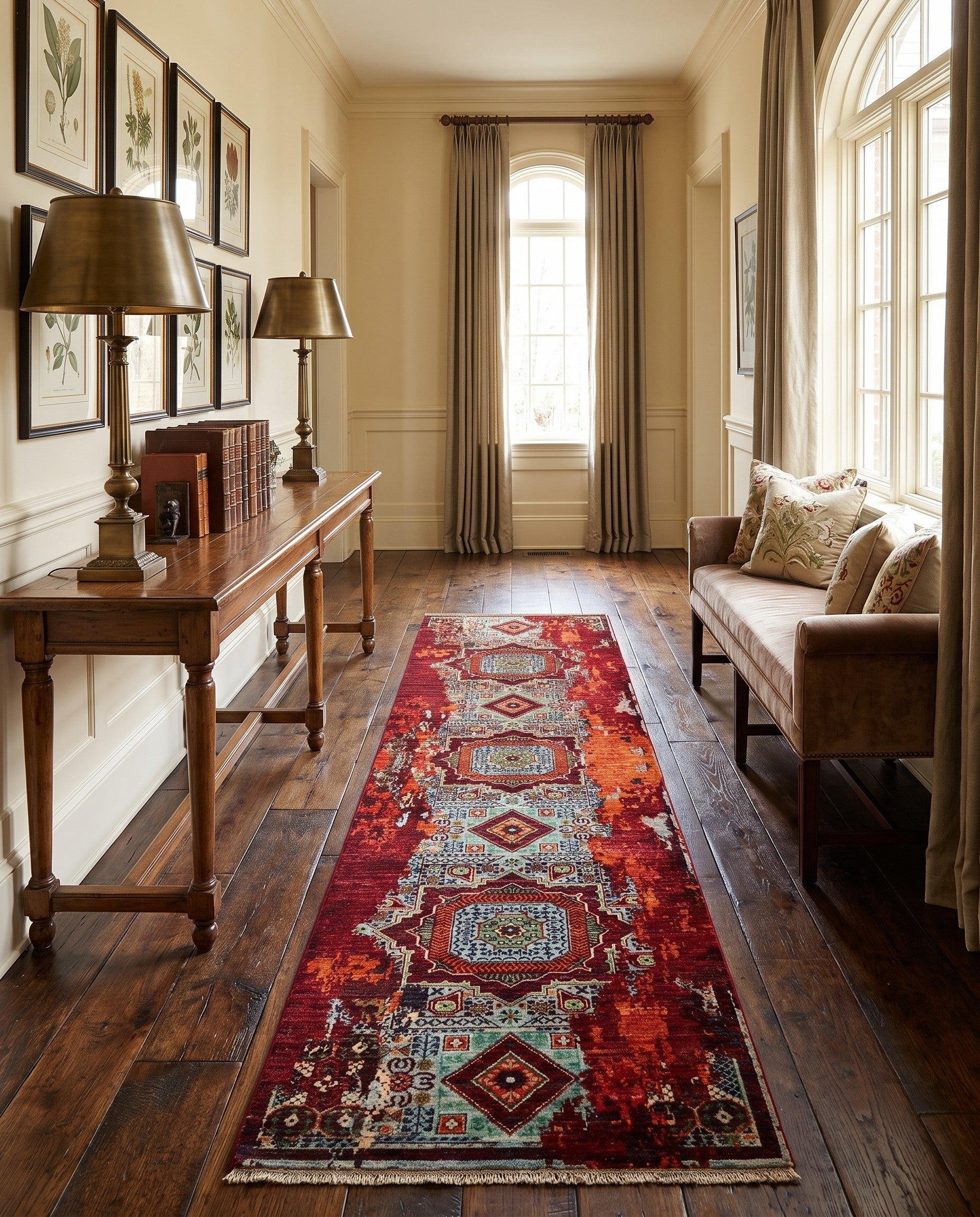 2' 10 x 10' Hand Knotted Mamluk Ziegler Runner Rug