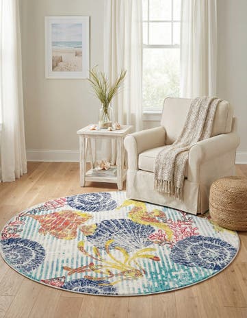 Ariel Round Rug