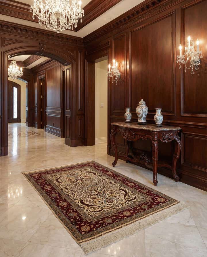 2' 11 x 4' 8 Hereke Silk Runner Rug